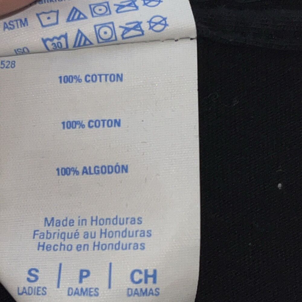 Vintage Style Tee Women’s Size Small Black Graphic I Love the 80's 100% Cotton - Picture 4 of 6